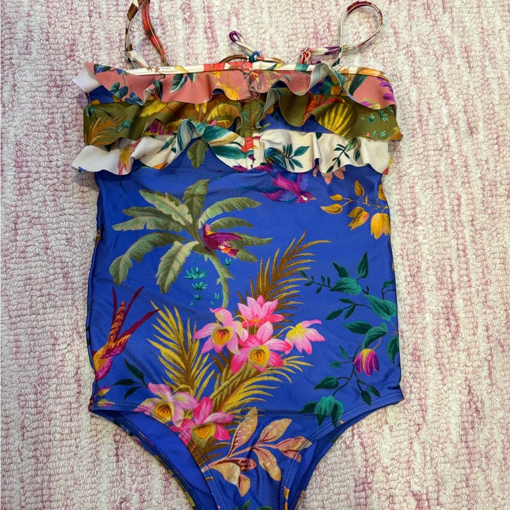 Zimmermann Multicolor Floral Swimsuit Girls Size 10